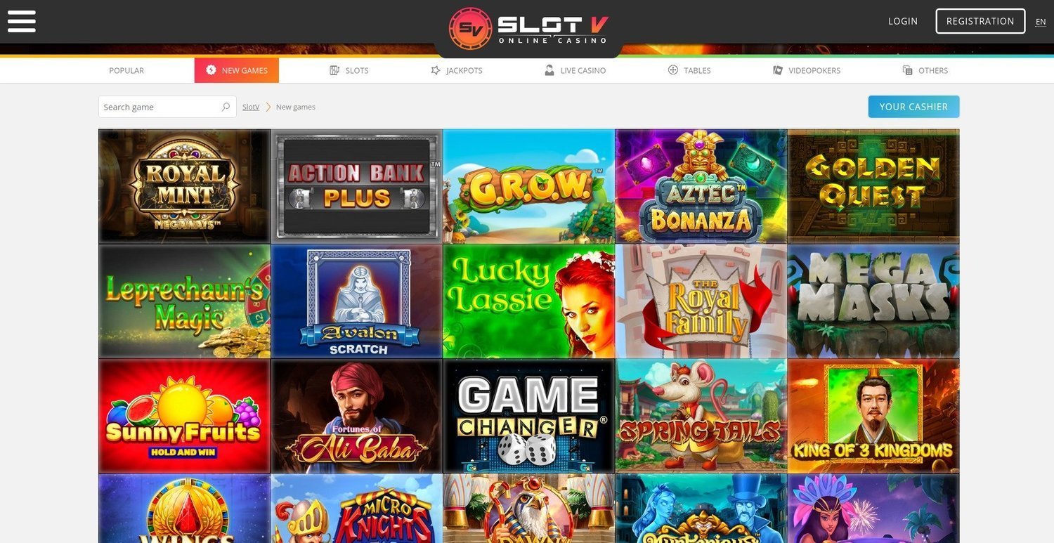Seznamte se s nejnovějšími hry na SlotV Online Casino