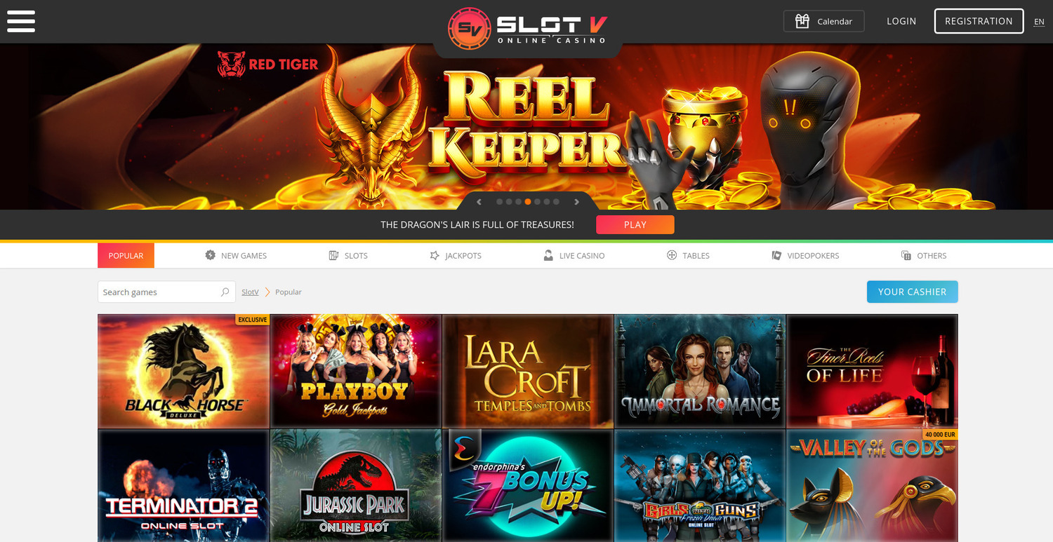 Hrajte top výherní automaty v našem SlotV Online Casinu